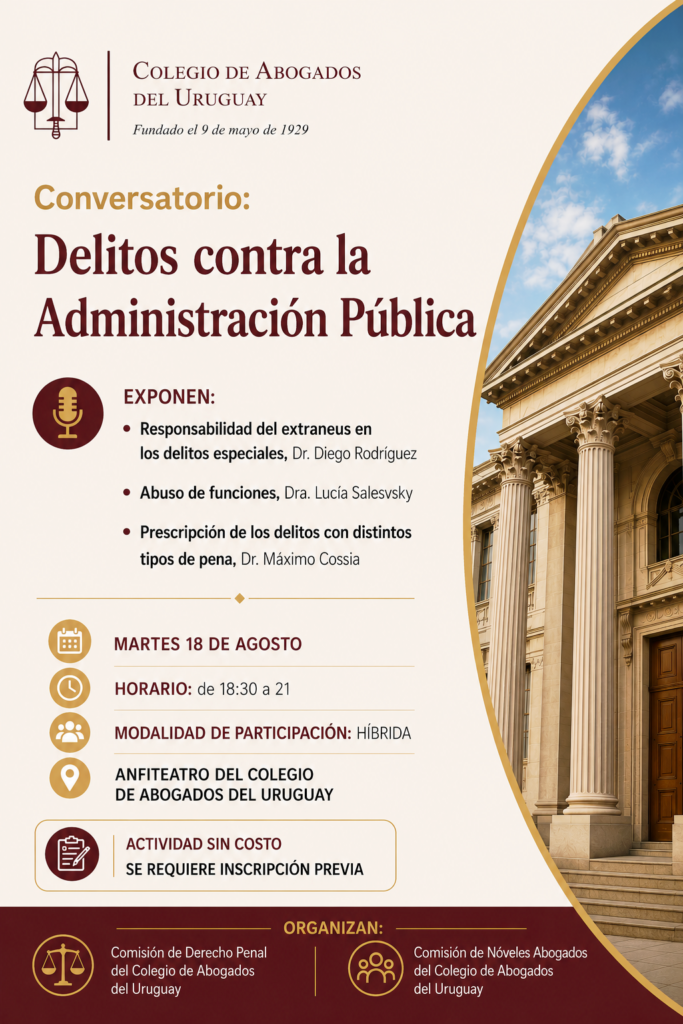 Conversatorio: Delitos contra la Administración Pública