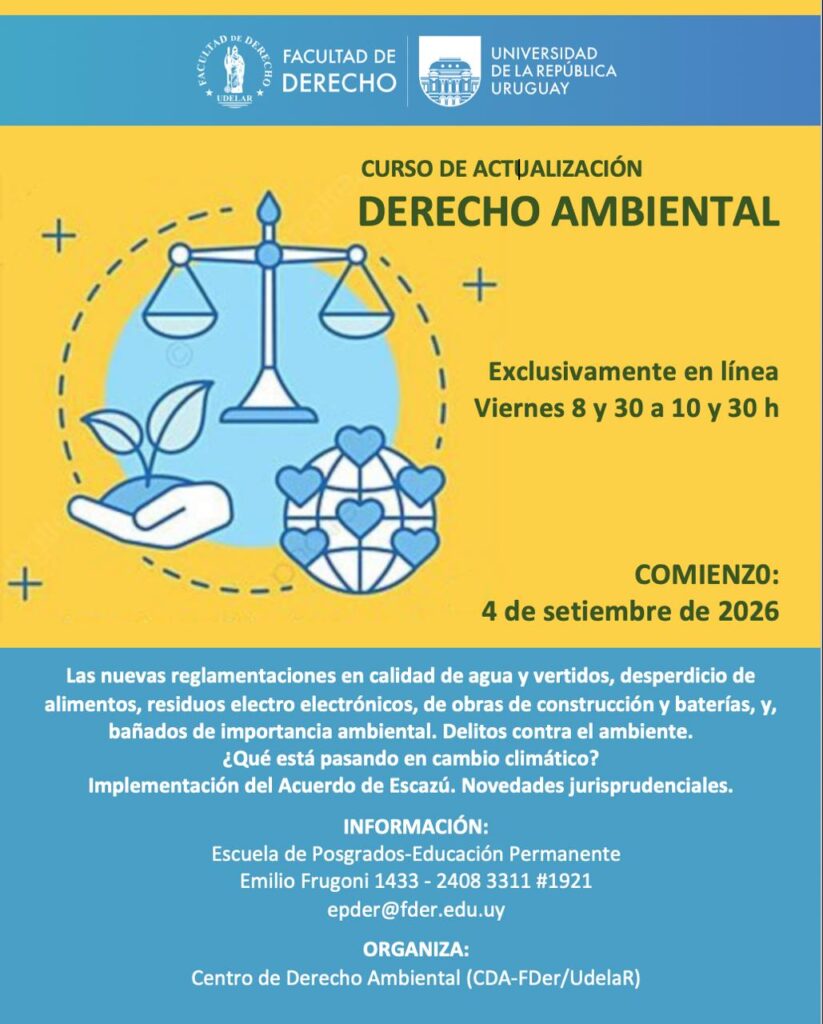 CURSO DE ACTUALIZACIÓN | DERECHO AMBIENTAL – UDELAR