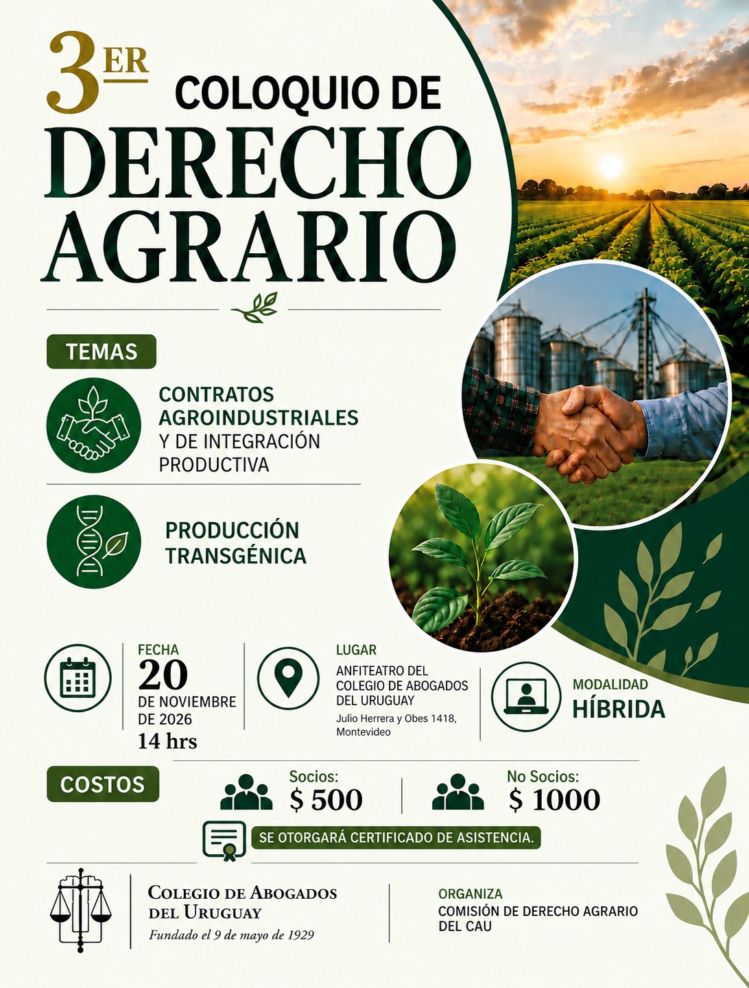 3er Coloquio de Derecho Agrario 2026