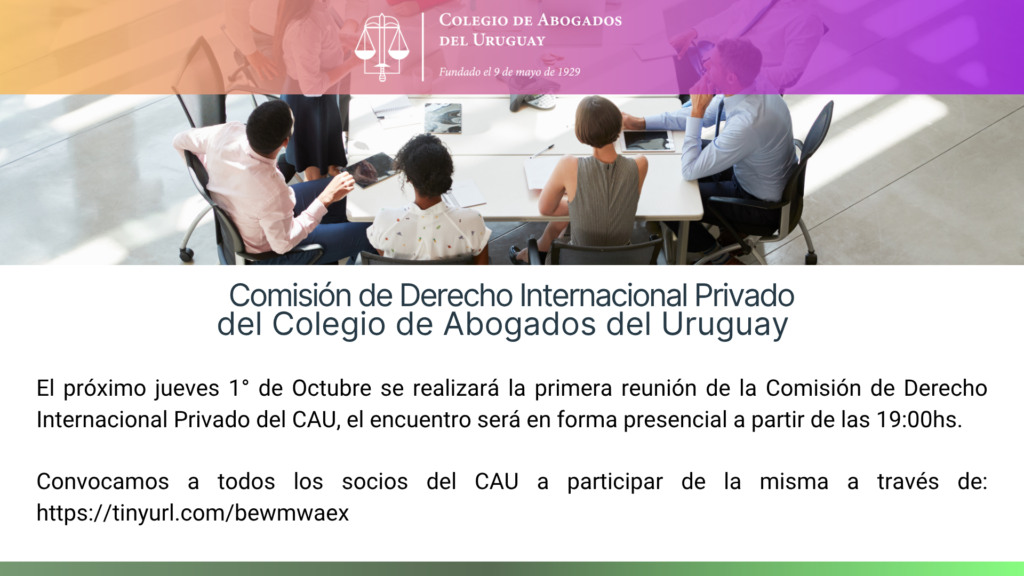 Comisión de Derecho Internacional Privado del Colegio de Abogados del Uruguay