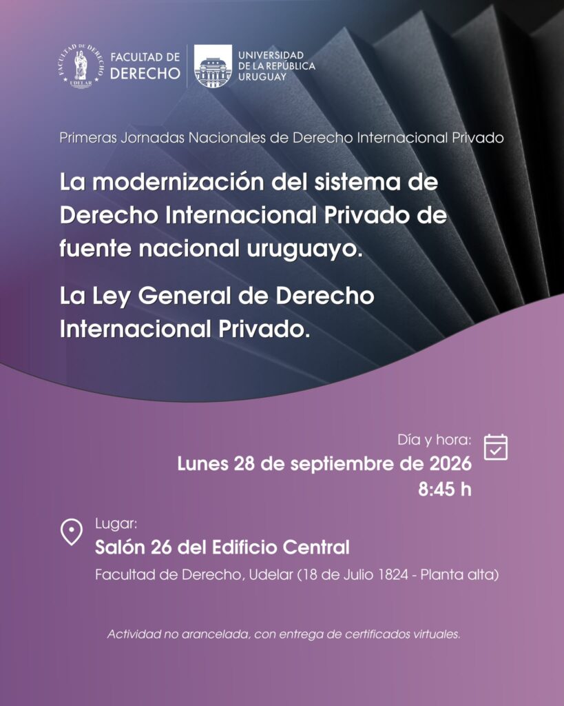 Primeras Jornadas Nacionales de Derecho Internacional Privado